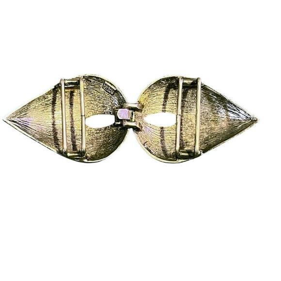 Mimi di N 1986 Silver Tone Sculptural Belt Buckle - Picture 5 of 9